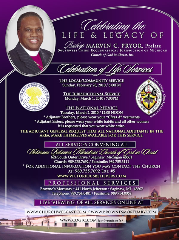 Celebration of Life Services