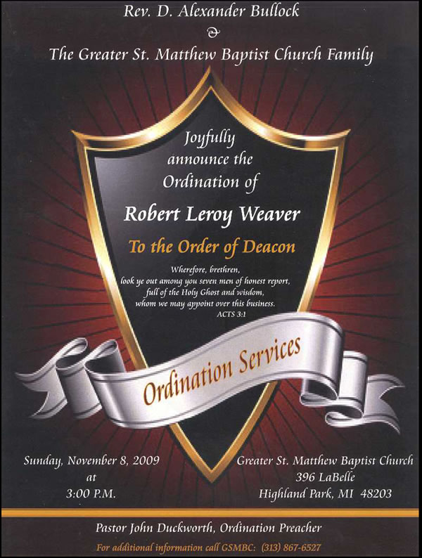 Ordination Service