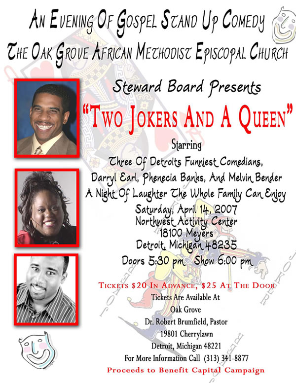 Oak Grove AME Church Gospel Comendy and Women's Events